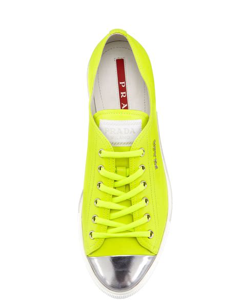 neon prada sneakers|farfetch prada sneakers.